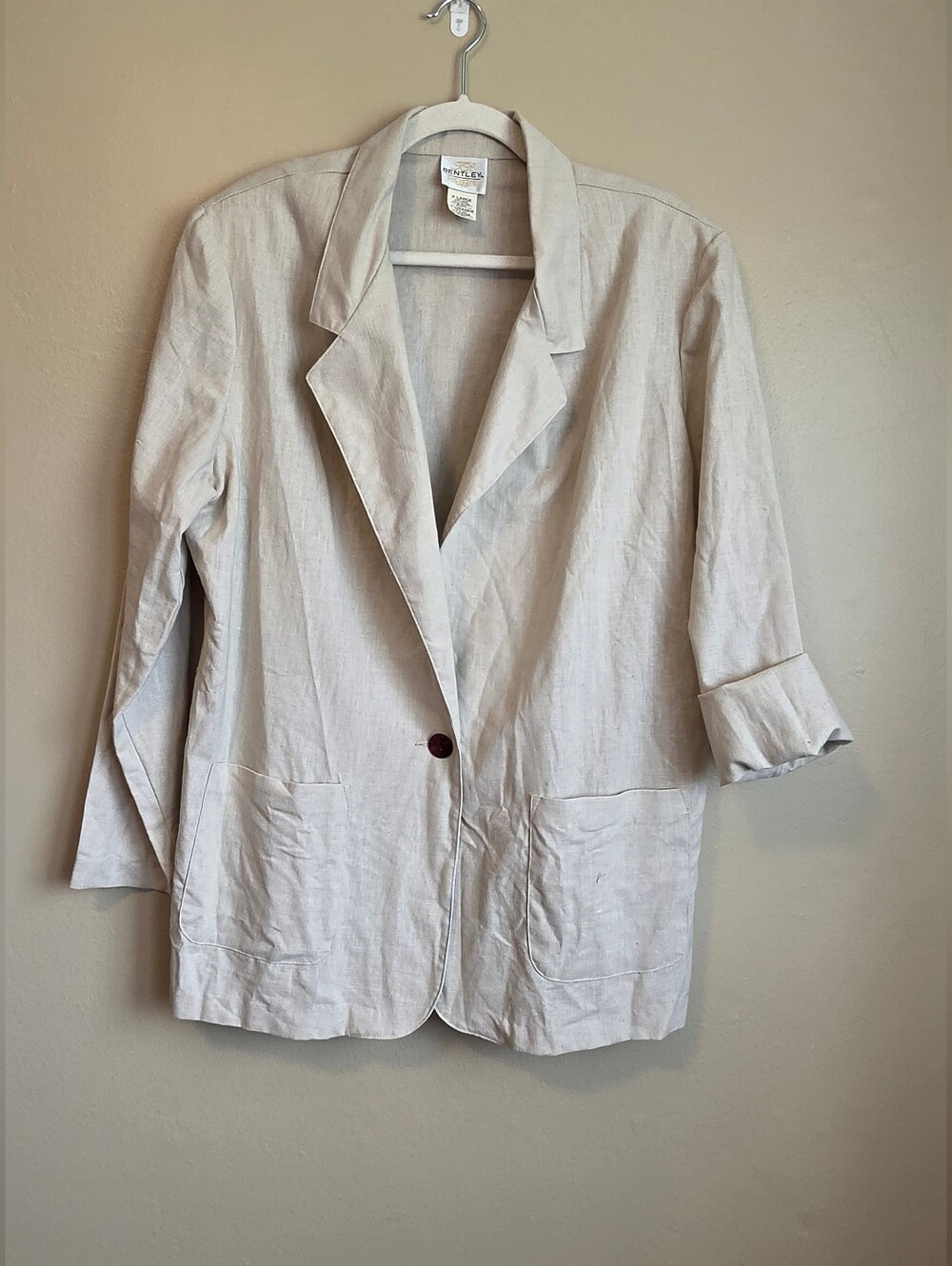 Vintage 80's/90's Linen Blend Women's Blazer